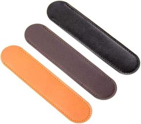 img 3 attached to Protect Your Pens in Style with the RAYNAG Set of 3 Genuine Leather Pen Sleeve Case Holders!