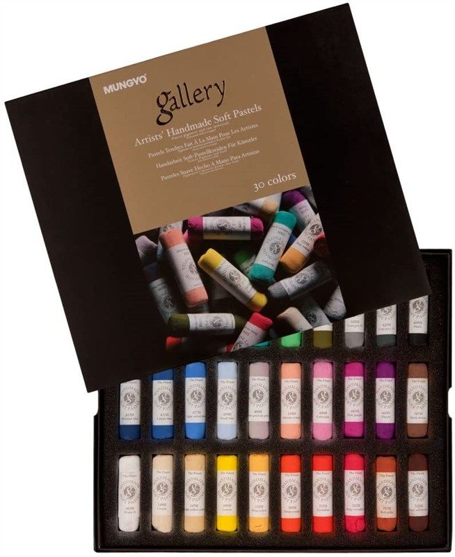 Mungyo Gallery Extra-Fine Soft Pastel Cardboard Box Assorted Colors (Set of  30)