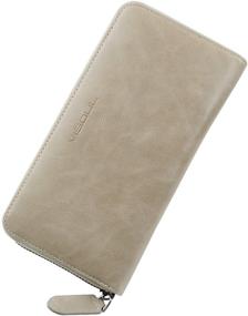 img 4 attached to Vintage Leather Blocking Passport Checkbook Men's Accessories in Wallets, Card Cases & Money Organizers