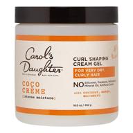 🥥 carol's daughter coco creme curl shaping cream gel - coconut oil, coconut milk, silicone & paraben free - curly hair gel for very dry hair, 16 oz - mineral oil free logo