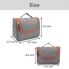 img 2 attached to CozyCabin Hanging Toiletry Bag - Travel Toiletry Kit for Men and Women, Water Resistant 🧳 with Mesh Pockets and Nylon Hanging Hook - Shower Bag and Cosmetic Organizer for Travel Accessories