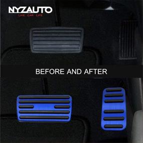 img 3 attached to NYZAUTO Anti-Slip Performance Foot Pedal Pads Kit Compatible With Honda Accord Odyssey Civic CRV Crosstour Stream