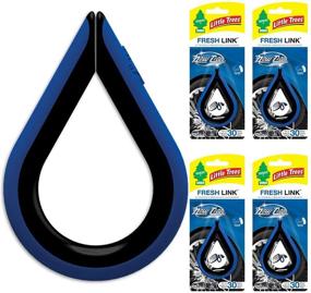 img 4 attached to Little Trees CTK-52033-24-CHPA Fresh Link Car Air Freshener - Long-Lasting Scent for Auto or Home - New Car Scent - 4-Pack