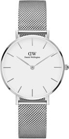 img 4 attached to Sophisticated Elegance embodied: Daniel Wellington Petite Sterling Watch with Silver Mesh Bracelet