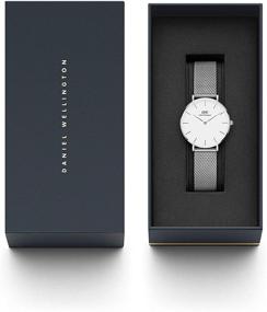 img 1 attached to Sophisticated Elegance embodied: Daniel Wellington Petite Sterling Watch with Silver Mesh Bracelet