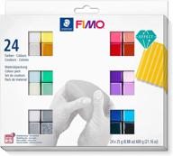 🎨 staedtler 8013 c24-1st multicoloured modelling clay set - 24 half blocks, ideal for oven hardening logo