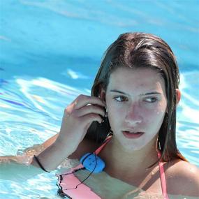 img 1 attached to 🏊 Waterproof MP3 Player for Swimming - Sewobye, Underwater 3 Meter, Blue, Shuffle Feature