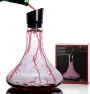 🍷 premium hand-blown wine decanter set with lead-free crystal glass & aerator - ideal gift for wine lovers, wedding parties, and more! логотип