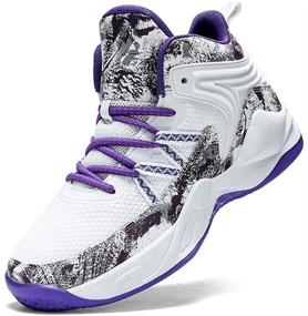 img 4 attached to Optimized Lightweight Fly Weaving Sneakers for Men - Basketball Shoes & Athletics