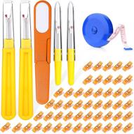 🧵 lunarm 56pcs sewing seam ripper kit with sewing clips - includes 2 large and 2 small seam rippers, ergonomic stitch remover tool for embroidery, quilting, and sewing projects logo