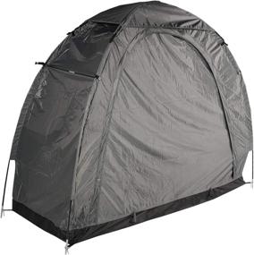img 4 attached to 🚲 OUTOUR Heavy Duty Storage Tent: Space Saving Bike & Tool Shed for Garden, Patio, Lawn, Pool & Outdoor Storage - Gray
