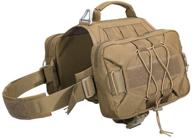high-quality adventure dog backpack with spacious side pockets 🐾 - excellent elite spanker saddle bag for medium & large dogs logo
