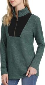 img 4 attached to CORSKI Sweatshirts Pullover Leopard Blouses Outdoor Recreation and Hiking & Outdoor Recreation Clothing