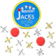 metal jacks game with 2 classic balls logo