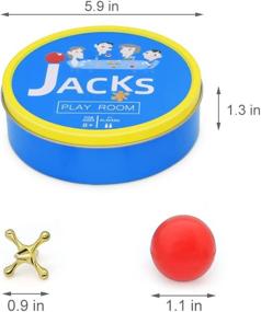 img 2 attached to Metal Jacks Game with 2 Classic Balls