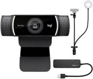 📸 веб-камера logitech c922 pro stream + подставка knox gear, световая стойка и usb-хаб (3 в 1) логотип