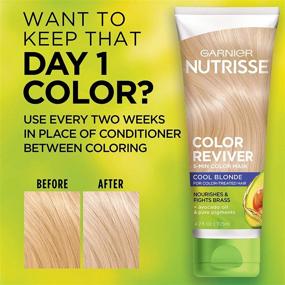 img 1 attached to Обновитель цвета для волос Garnier Nutrisse Color Reviver, питающая маска для волос на 5 минут: Холодный блонд (набор из 2 шт.) - С легкостью осветлите свой блонд!