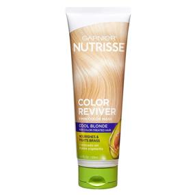 img 4 attached to Обновитель цвета для волос Garnier Nutrisse Color Reviver, питающая маска для волос на 5 минут: Холодный блонд (набор из 2 шт.) - С легкостью осветлите свой блонд!