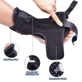 img 3 attached to 🌿 Relieve Plantar Fasciitis Pain with Adjustable Night Splint Brace and Massage Ball Combo