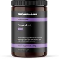 💪 revolutionize your workout with nova three labs max perform powdered preworkout (grape) – unleash your maximum potential! logo