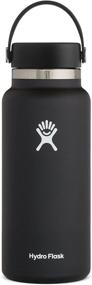 img 4 attached to 🌊 Hydro Flask Water Bottle: Stainless Steel, Reusable, Vacuum Insulated - Wide Mouth & Leak Proof Flex Cap