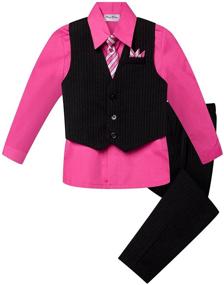 img 3 attached to 👶 Pristine and Fashionable: OLIVIA KOO Pinstripe Pinstriped Infant Boys' Apparel