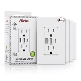 img 4 attached to 🔌 AIDA Outlet: Superior Resistant Receptacle Outlets for Maximum Safety and Durability