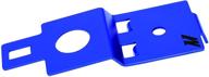 🔹 mishimoto mmrs-subi-01abl aluminum radiator stay for subaru wrx/sti 2001-2007 - blue logo