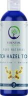 🌿 pure and unscented witch hazel toner - 12 oz. natural acne and blemish treatment - balances skin ph - reduces inflammation - made in the usa logo