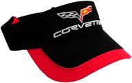chevrolet corvette black visor cap logo