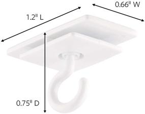 img 2 attached to 🔗 Command 17008 ES Ceiling Hooks Strips: Convenient and Damage-Free Hanging Solutions