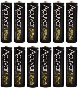 img 1 attached to Pack of 12 Acuvar High Capacity 3100mAh NiMH AA Rechargeable Batteries