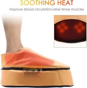 img 2 attached to 👣 ZXWDDP 2-in-1 Shiatsu Heating Foot and Back Massager: Ultimate Relief for Foot Pain and Relaxation with Back Massage Pad and Foot Heater