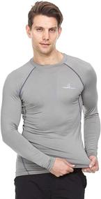 img 3 attached to 🏋️ Stay Fresh During Your Athletic Workout with Thermajohn Men's Cool Dry Compression Long Sleeve Baselayer T-Shirt