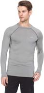 🏋️ stay fresh during your athletic workout with thermajohn men's cool dry compression long sleeve baselayer t-shirt logo