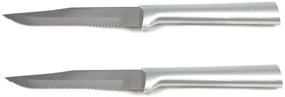 img 1 attached to 🍴 Набор из 2 ножей для стейка с зубчатым лезвием Rada Cutlery - R105/2, с алюминиевыми ручками.