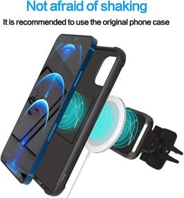 img 1 attached to 360° Adjustable Universal Air Vent Phone Cradle Stand by Sorlnern - Magnetic Car Mount for iPhone 12 Pro Max Mini XS XR 11 Pro SE/Samsung Galaxy/Huawei/Google