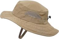 🧢 connectyle boys' accessories: summer khaki bucket hat for enhanced protection logo