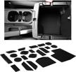 cupholderhero fits jeep gladiator accessories 2020-2022 premium custom interior non-slip anti dust cup holder inserts logo