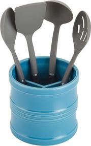 img 3 attached to 🔵 Circulon Ceramics Tool Crock/Utensils Crock - 7.5 Inch, Blue: Organize Your Kitchen Essentials Stylishly