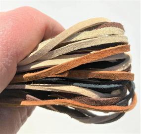 img 1 attached to Lace Lacing Leather Suede Craft Kit: Earthtone Assortment - 10 Yards, 5 Colors, 2 Yards Each