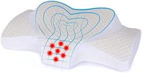 img 1 attached to 🧡 Topmener Cervical Memory Foam Pillow: Orthopedic Neck Support for Pain Relief, Ideal for Side, Back, Stomach Sleepers - Heart Shape