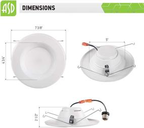 img 2 attached to 💡 ASD 5/6 Inch Retrofit LED Recessed Lighting: Efficient and Versatile Illumination Solution