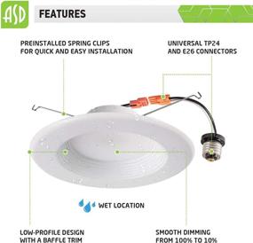 img 1 attached to 💡 ASD 5/6 Inch Retrofit LED Recessed Lighting: Efficient and Versatile Illumination Solution