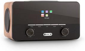 img 4 attached to 📻 AUNA Connect 150 Black Walnut: 2.1 Internet Radio, Wi-Fi Music Player with MP3 USB Port, AUX, Remote Control
