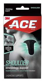 img 4 attached to ACE Kinesiology Shoulder Support: Black, 67 Inch x 5.79 Inch (900132)