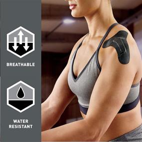 img 1 attached to ACE Kinesiology Shoulder Support: Black, 67 Inch x 5.79 Inch (900132)