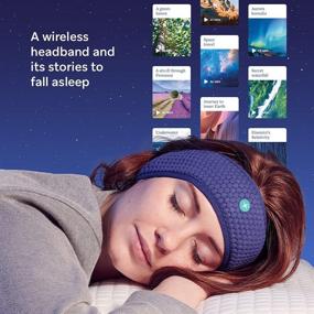 img 3 attached to 🎧 Wireless Bluetooth HoomBand Headband for Better Sleep, Travel, Meditation | with Charging Cable Included & Free Access to Hypnotic Stories by Sleep Experts | Size S