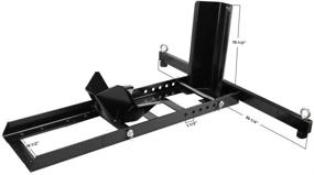 img 2 attached to 🏍️ High-Capacity Adjustable Motorcycle Wheel Chock Stand - Extreme Max 5001.5757 Heavy Duty, Supports up to 1800lbs.