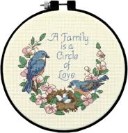 🧵 needlecrafts counted cross stitch kit - family love logo